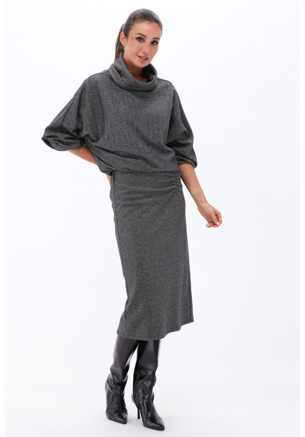 dark grey melange