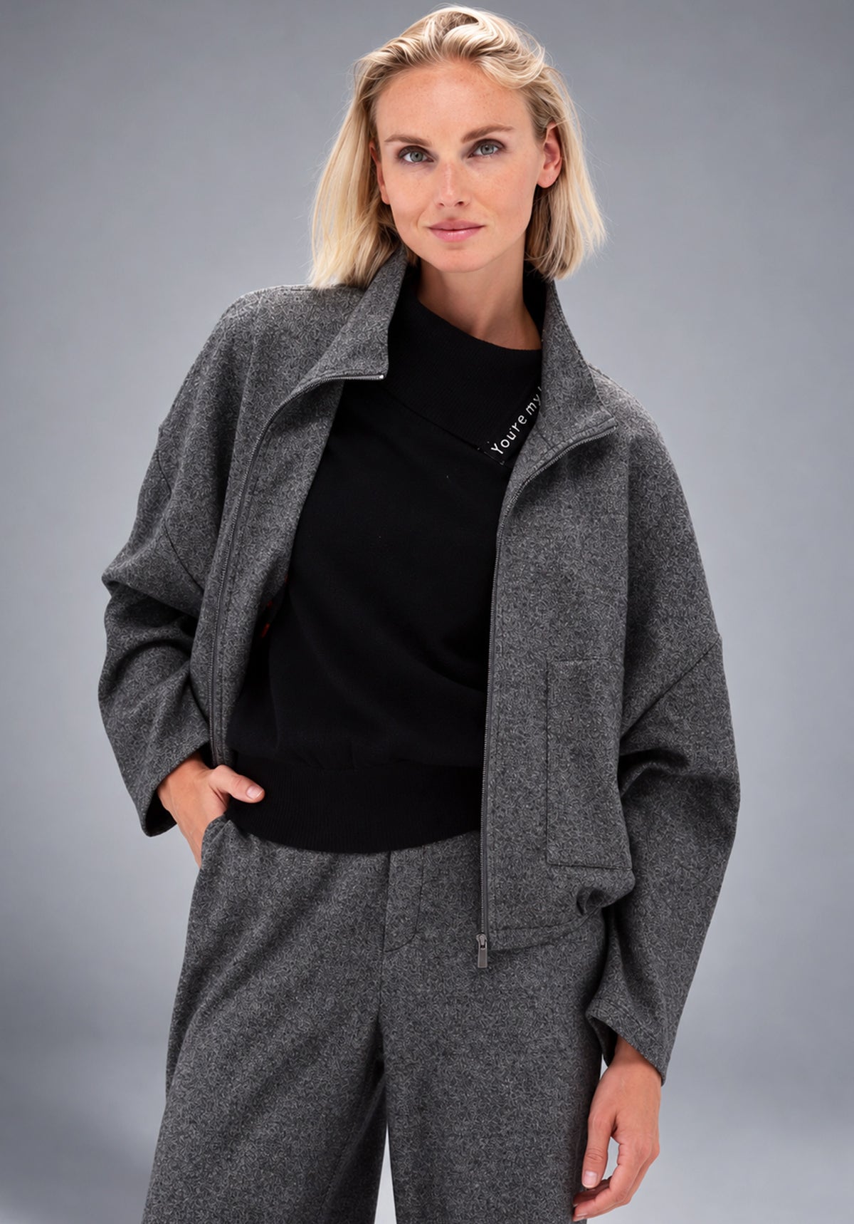 dark grey melange