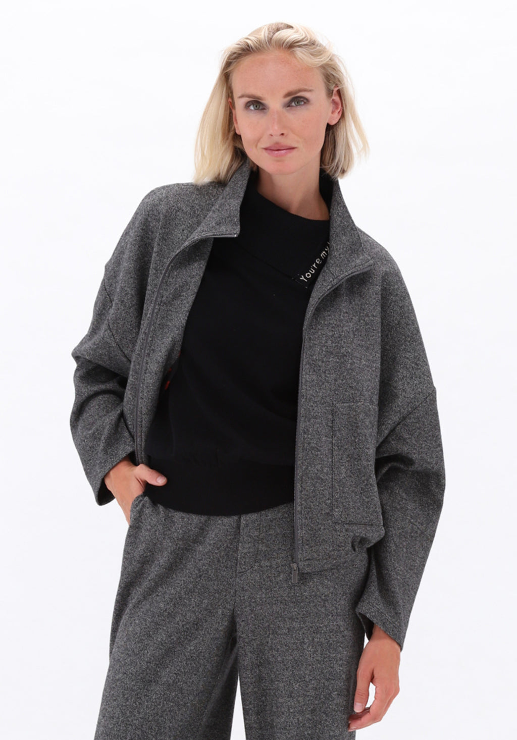dark grey melange