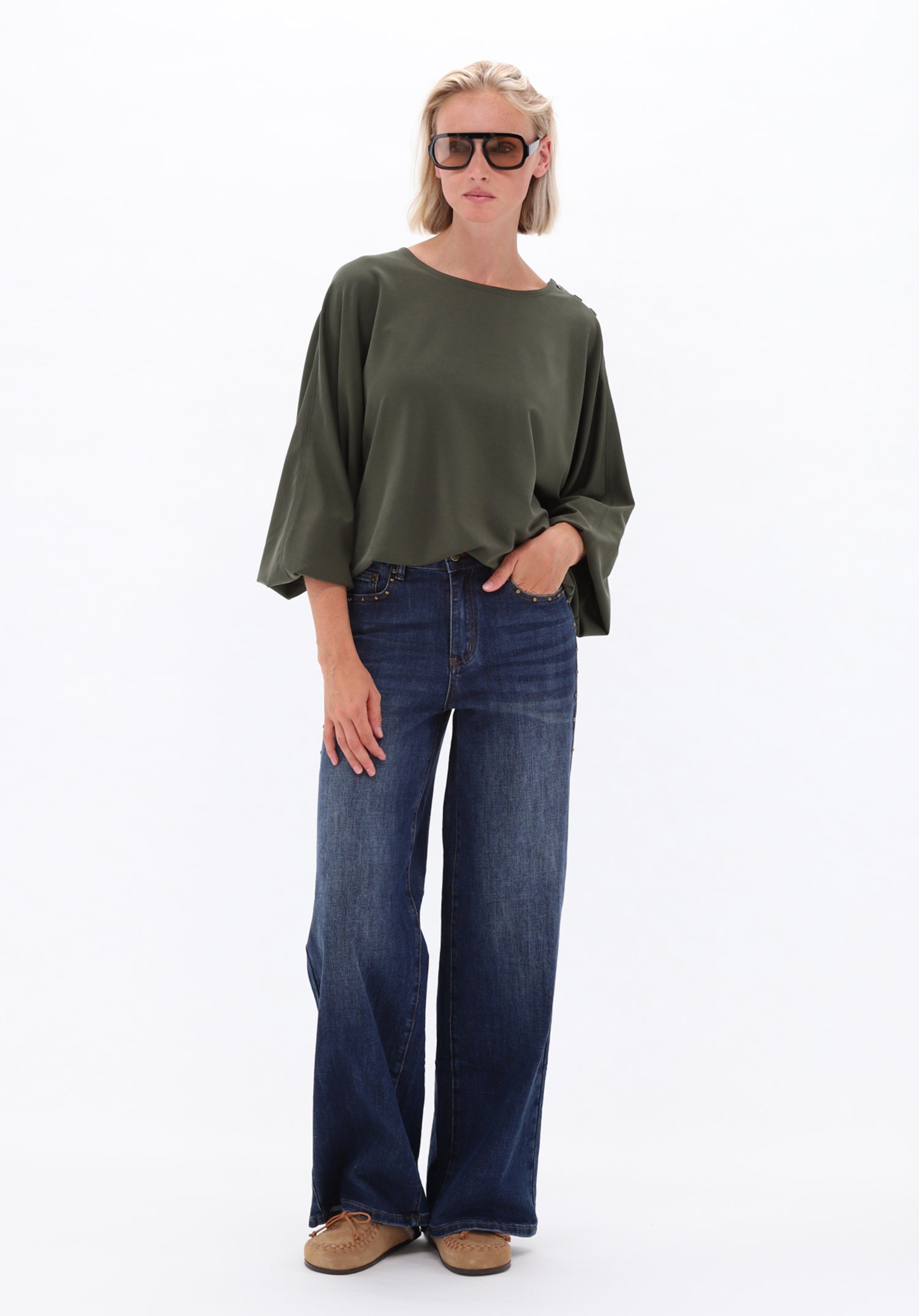 dark blue denim